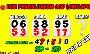 Prediksi Jitu Sgp 2D 3D 4D Hari Ini Singapore